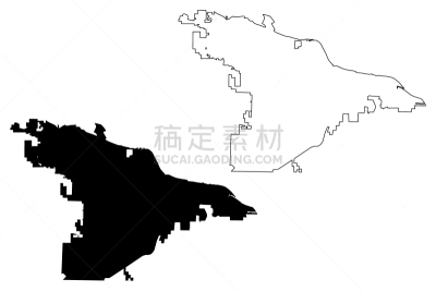 小石城,草图,绘画插图,城市,潦草,美国,矢量,国内著名景点,线条,边界