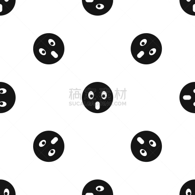 黑色,可爱的,几何形状,图像,壁纸,性格,表情符号,面部表情,害怕,重复