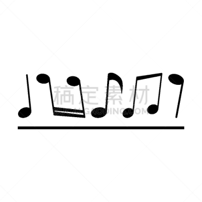 绘画插图,音符,矢量,清新,背景分离,调号,模板,现代,弯曲,唱