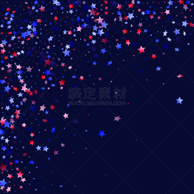 红色,美国,矢量,蓝色,星形,白色,背景聚焦,五彩纸屑,七月