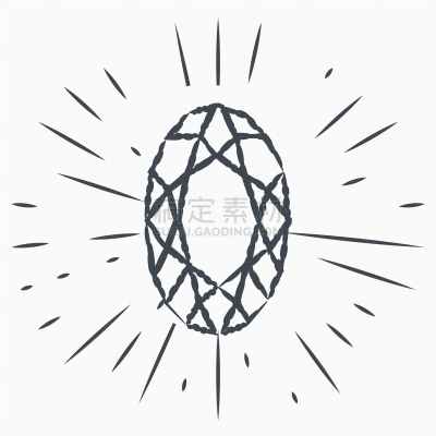 草图,标签,钻石,几何形状,华贵,模板,复古,绘制