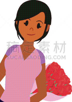 青年女人,白昼,商务,红色,热情,浪漫,肖像,图像,花,违约