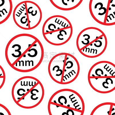 35毫米,四方连续纹样,连接插头,耳机,白色,数据,中老年男人,损失,技术,排除