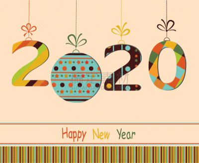 2020,新年前夕,背景,贺卡,节日,绘画插图,小册子,礼物,标签,创造力