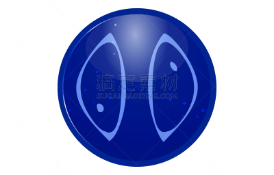 星座,星星,双鱼座,计算机图标,蓝色,数字12,秘密,华丽的,背景分离,塑胶
