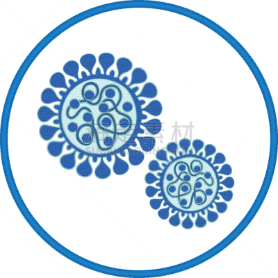 日冕形病毒,绘画插图,新的,矢量,警告标识,显微镜,警告标志,生物灾害标志,中间部分,惊骇