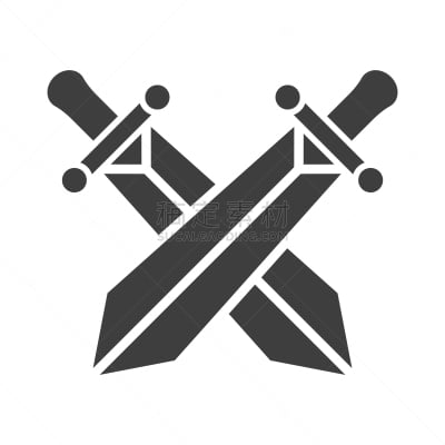 剑,计算机图标,横越,矢量,白色背景,休闲游戏,刀,背景分离,勇士