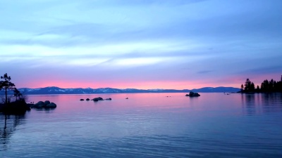 太浩湖的日落