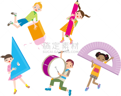 儿童,办公用品,快乐,小学,铅笔,色彩鲜艳,涂料,东亚,童年,日本人