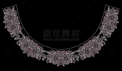 洋葱花,领口,式样,传统,几何形状,模板,女人,工艺品,花