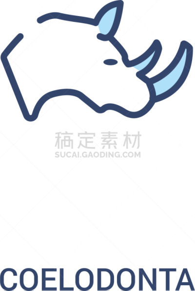 概念,图标,线条,简单,两只动物,可爱的,轮廓,白色,创造力,自然