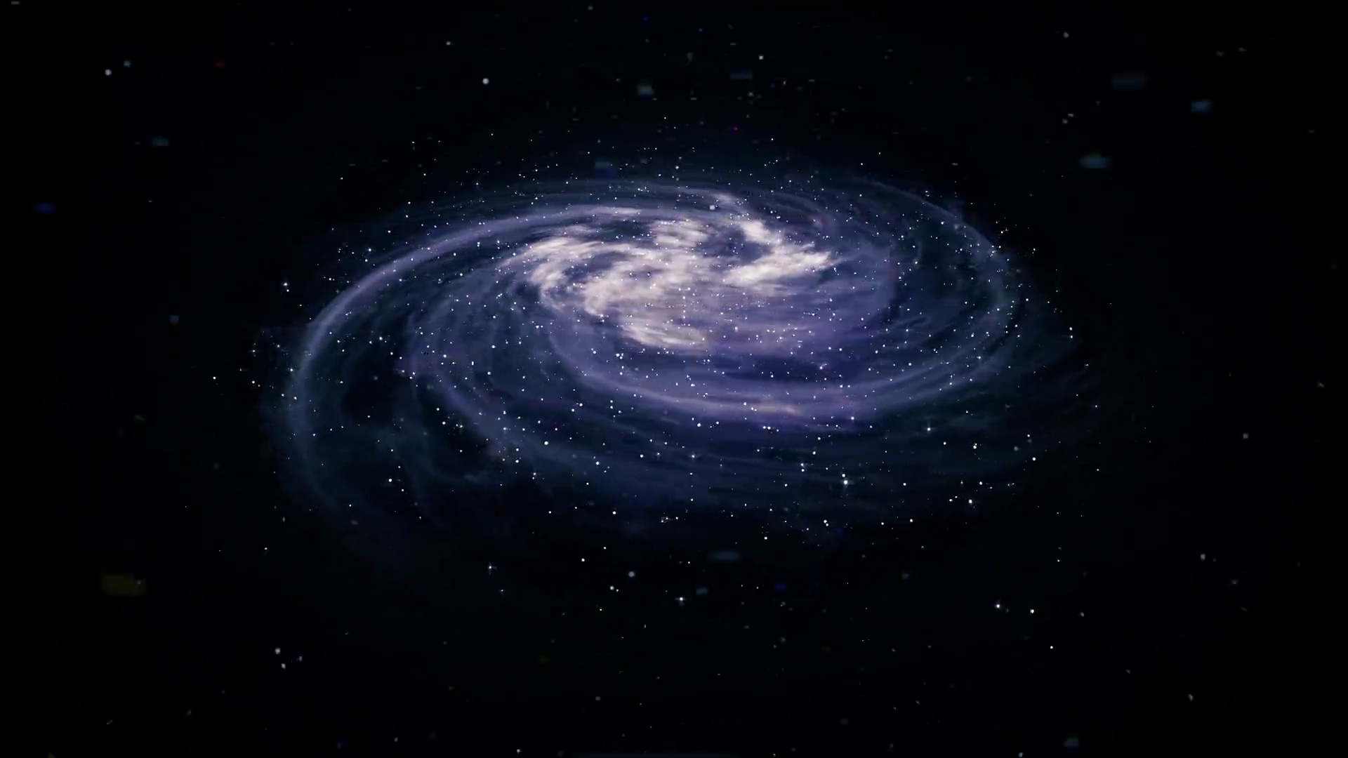 旋转螺旋星系，深空