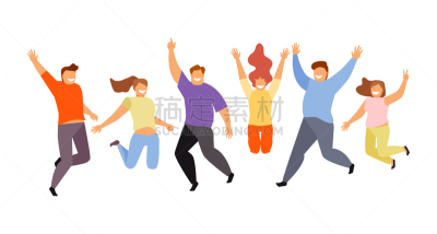 人,快乐,分离着色,活力,男人,图像,跳,刺激,庆祝