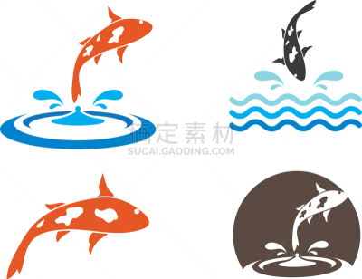 品牌名称,锦鲤,鱼类,饲养员,模板,自然美,动物,农场,流动
