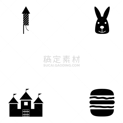 图标集,分离着色,家庭,食品,图像,游戏,公园,赛会场所,马戏团