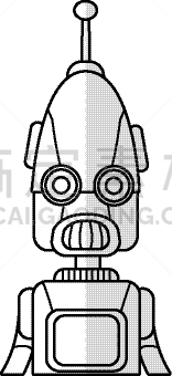 自动的,动画片,图标,可爱的,人造的,电子人,拟人的,制造机器,节目单,技术
