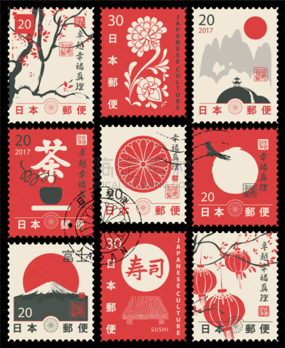 古老的,日文,菊花,橡皮章,疤,性格,旅途,布置,尊敬