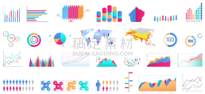 图表,金融,百分比号,比较,模板,K线,捆,流动