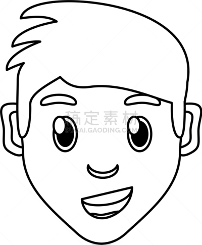男孩,人的脸部,动画片,可爱的,白色,商务,人,高雅,男人,肖像