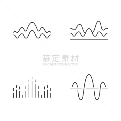 噪声,频率,细的,舞蹈,绘画插图,音频混合器,轮廓,音乐,符号,声波