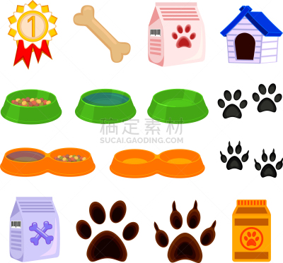 图标集,14岁到15岁,线条画,黑白图片,分离着色,白色,宠物,白昼,偏好