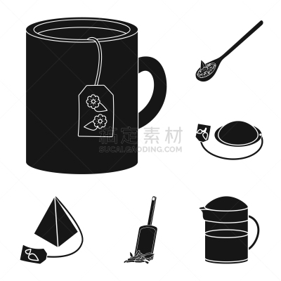 分离着色,山,草药,一个物体,品牌名称,茶,饮料,热,菜单,杯