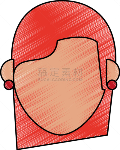女人,轮廓,商务,人,肖像,图像,头发,矢量,违约,着色