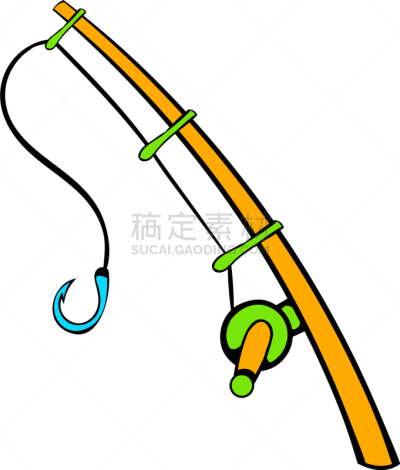 钓竿,漫画,图标,运动,现代,棍,设备用品,杆,线轴,湖