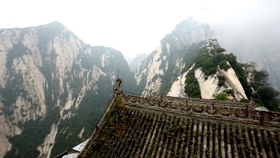 陕西华山道教山景观，中国，亚洲道教山