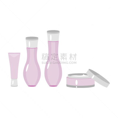 精华液,人的脸部,绘画插图,米色,防晒霜,丹配拉画法,湿,瓶子,化妆用品,装管