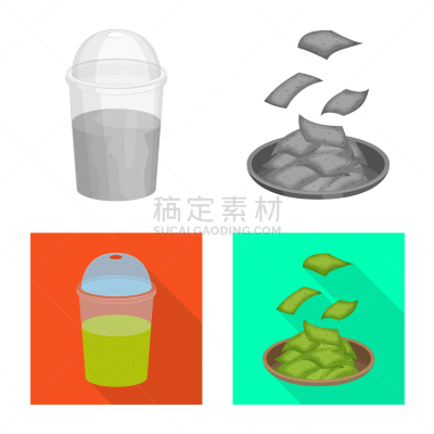 海洋,蛋白质,符号,饮料,素食,清新,食品,维生素,草,沙冰