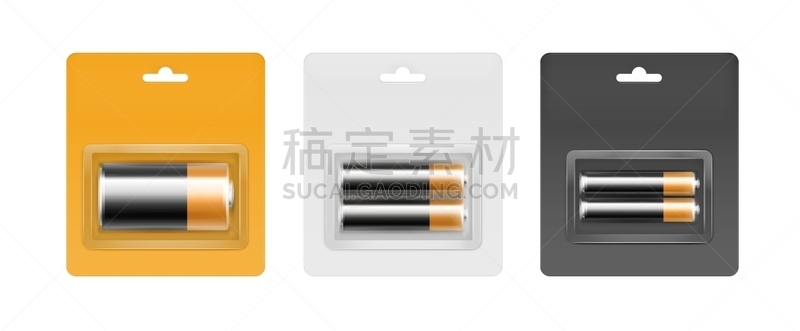 拥挤的,电池,黑色,金色,灰色,分离着色,白色,循环利用,一次性物品,布置