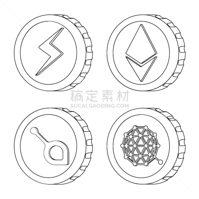 分离着色,标志,一个物体,银行业,轮廓,商务,波纹,收集