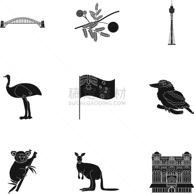 蜘蛛网,澳大利亚,计算机图标,分离着色,国内著名景点,符号,土著人,化妆舞会服,收集