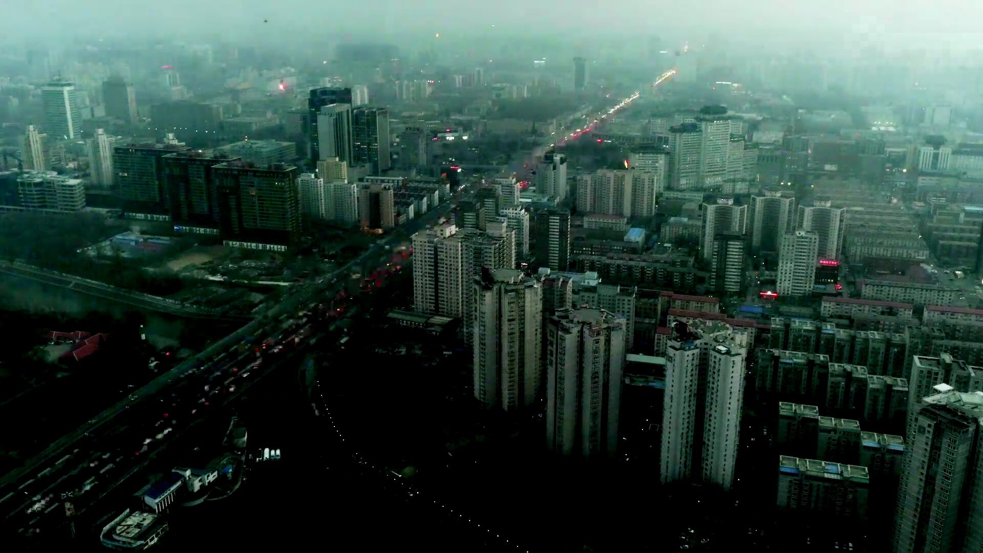 城市空气景观，Timelapse