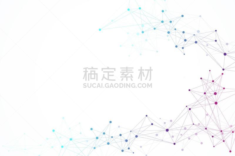 几何形状,分子,绘画插图,成一排,矢量,式样,抽象,全球通讯,联系,流动