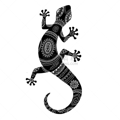 蜥蜴,品牌名称,爬行纲,绘画插图,矢量,摆拍,黑色,白色,动物,尾巴