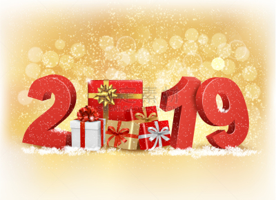 2019,包装纸,背景,新年,一月,壁纸,雪,模板,盒子,问候
