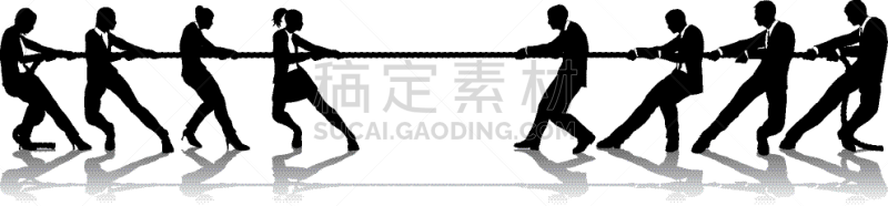 男人,女人,比较,商务,职业,商务人士,男商人,女商人,拔河