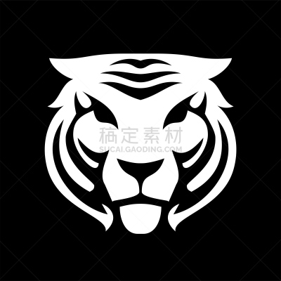 虎,矢量,背景分离,华贵,野生动物,肖像,哺乳纲,现代,动物,品牌名称