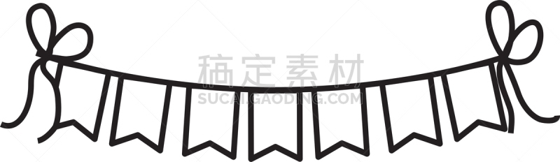 华丽的,燕尾旗,分离着色,白色,50年节,事件,周年纪念,三角形,聚会,庆祝
