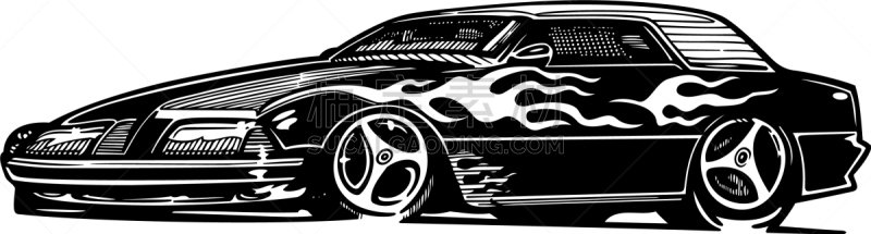 汽车,漫画,传统,前灯,运动,交通,迅速,复古,定制