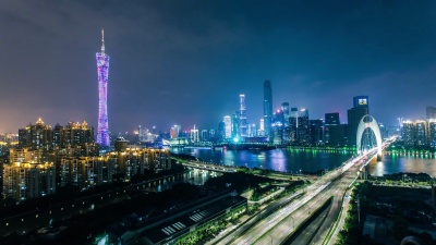 广州CBD夜景天际线