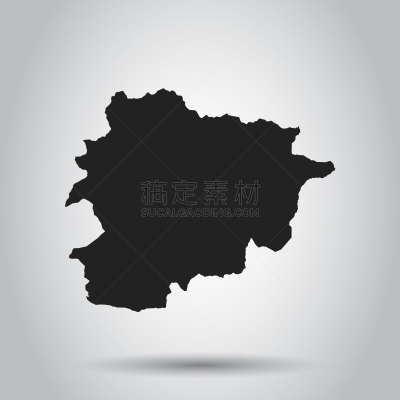 安道尔,黑色,计算机图标,白色背景,白色,城镇,边界,图表