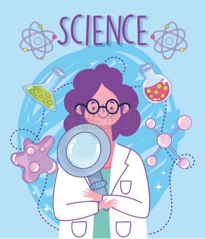 科学,放大镜,细菌,原子,女人,实验室,科学家,试管,生物学,微生物学