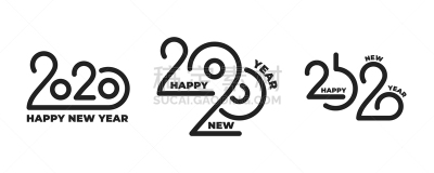 2020,新年前夕,品牌名称,文字,字体,贺卡,传单,现代,节日