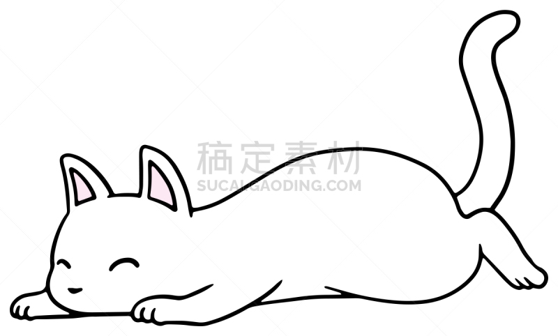 矢量,绘画插图,猫,惊骇,十二生肖,恐怖,简单,动物,宠物商店