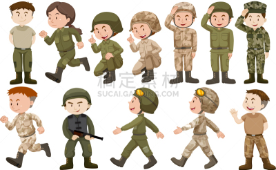制服,男性,女性,分离着色,白色,男人,女人,收集