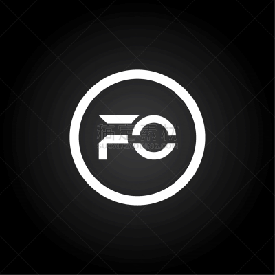 initial letter fo logo design template creative