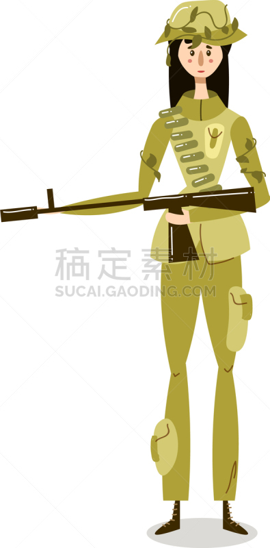 童子军协会,女人,绿色,白色人种,站